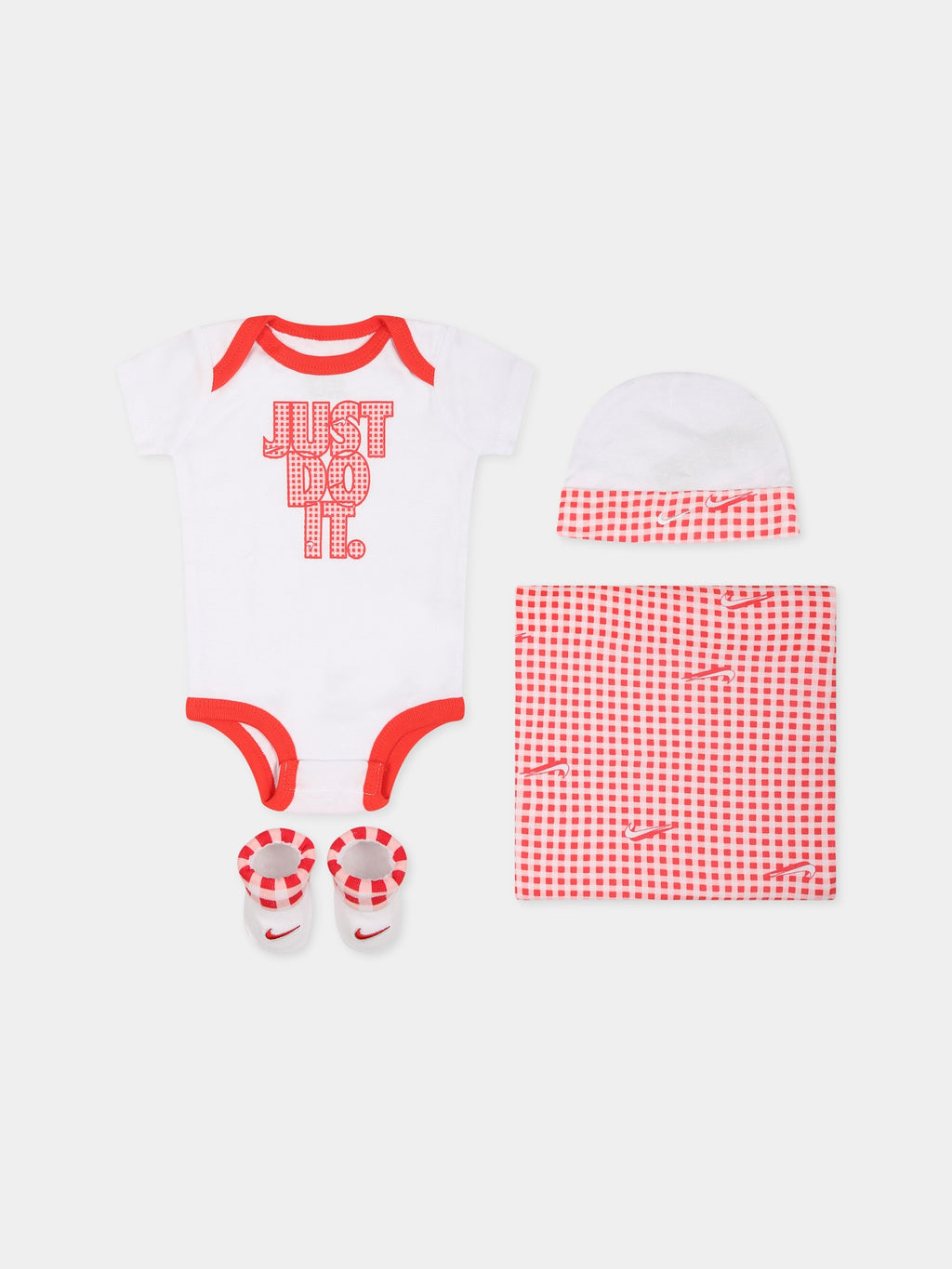 Set bianco per neonata con logo